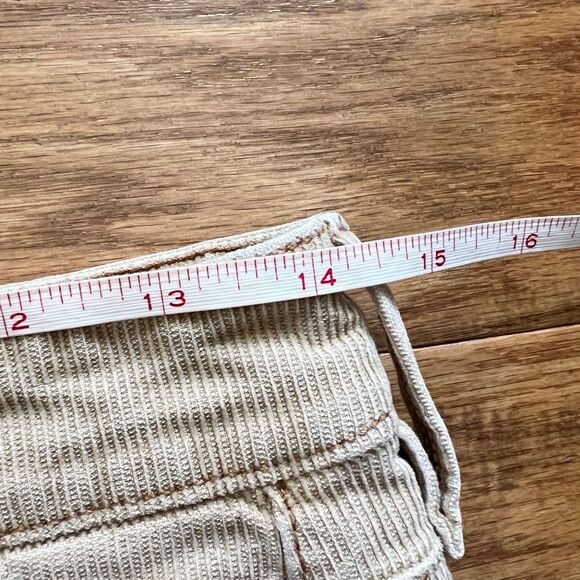 American Eagle Jeans Women's Size 10 Tan Mom Straight Corduroy Stretch - Picture 8 of 13